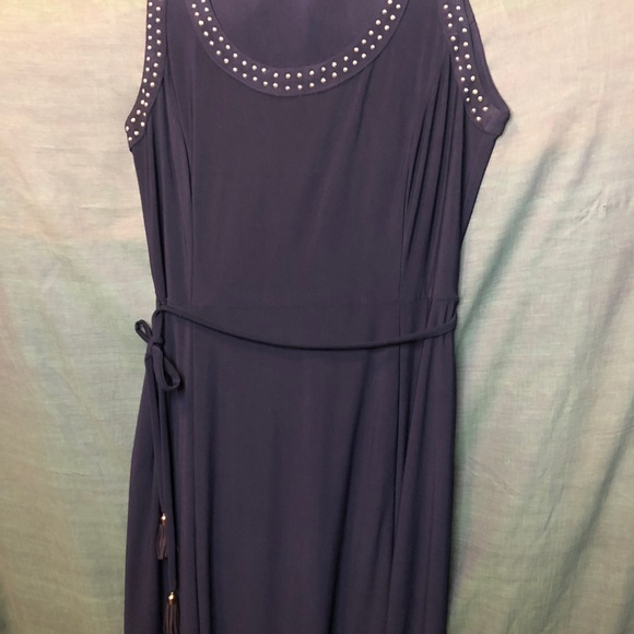 Spense long navy dress size 4 - Picture 3 of 9